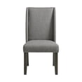 thumbnail image 2 of Picket House Furnishings Eve Side Chair Set-Grey Fabric & Nail Heads in Charcoal, 2 of 3