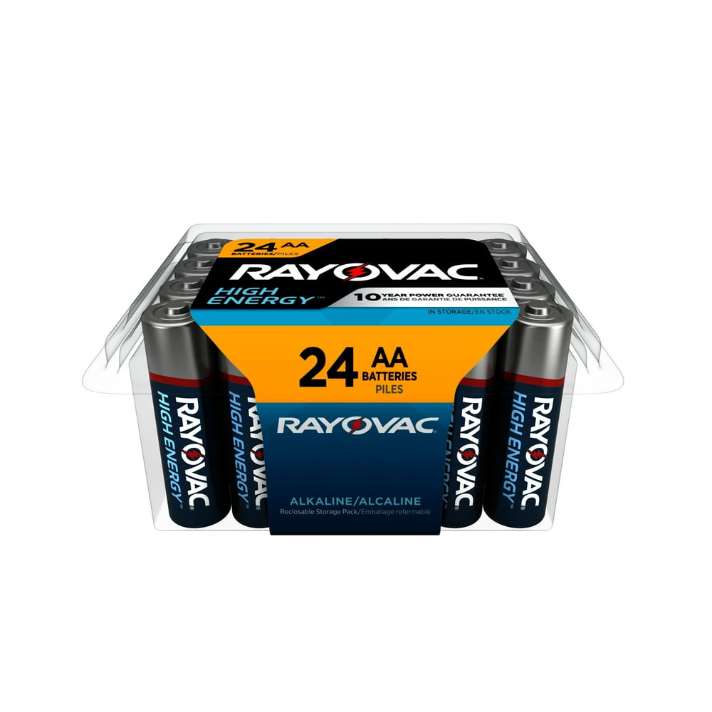 Rayovac High Energy AA Batteries (24 Pack), Double A Batteries