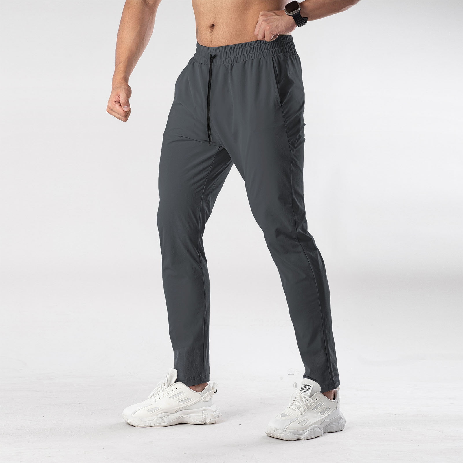 Men's Thin Loose Fit Beach Pants Cargo Pants Joggers Bottoms Elastic Waist Drawstring Quick-Dry Lightweight for Surfing Swimming Outdoor Casual Daily Wear Comfortable Fit