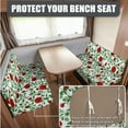 thumbnail image 2 of XYZCANDO Beautiful Rose Print Rv Dinette Cushion Covers,Stretchable Cushion Cover,RV Cushion Slipcover,Easy Installation,2 Backrest Covers and 2 Bench Covers Cute Designed for Ladies(Green), 2 of 6