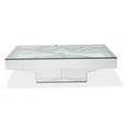 thumbnail image 3 of Michael Amini Montreal Rectangular Mirrored Geometric Cocktail Table, 3 of 7