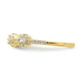 thumbnail image 4 of Stackable Expressions 10 Karat Yellow Gold Cubic Zirconia Ring, 4 of 7