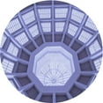 thumbnail image 1 of Ahgly Company Machine Washable Indoor Round Transitional Deep Periwinkle Purple Area Rugs, 3' Round, 1 of 7