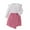 Rose Red, variant on LYMAYTER Infant Girls Skirt Outfit 2PCS for Kids Toddler Solid Colour Long Sleeved  little Fragrant Dress Set Models 6 M-5 Y