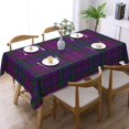 thumbnail image 2 of Rectangle Table Cloth, Scottish Clan Wardlaw Tartan Plaid Resistant Washable Tablecloth Decorative Table Cover for Dining, Indoor and Outdoor, 2 of 6