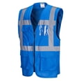 thumbnail image 4 of Portwest UF476 Iona Executive Safety Vest Royal Blue, Large, 4 of 4