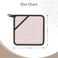 thumbnail image 2 of 2PCS Pot Holders for Kitchen - Heat Resistant Silicone Pot Holders with Hanging Loop, Pink Checkboard Non Slip Oven Hot Pads, Potholders for Decor Baking Cooking Kitchen, 2 of 6