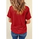 thumbnail image 3 of ABPHQTO Camiseta roja con estampado de leopardo FELIZ NAVIDAD para mujer, 3 of 5