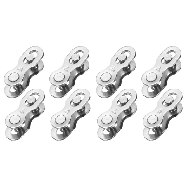 Uxcell 8pcs Bicycle Missing Link 6/7/8 Speed Reusable Steel Bike Chain Link Silver