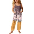 thumbnail image 2 of Letdown Boys Girls Bib Overalls Pants Loose Romper Adjustable Straps Ice-Cream Clothes Jumpsuit with Pockets Kids Summer Outfit 5-14 Years, 2 of 3