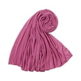 thumbnail image 2 of Willtoo Woman Soft Scarf Shawl Plain Cotton Jersey Scarves Turban Women Long Shawls Heads Wrap Headsband, 2 of 3