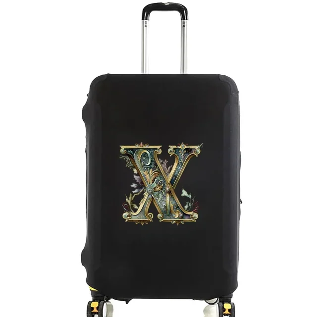 Housses de Valise Housse de Protection Valise de Voyage Anti-Rayures Housse Anti-Poussière Réutilisable Housse Anti-Poussière Lavable Motif Imprimé Graphique 8lettre Graphique X TG