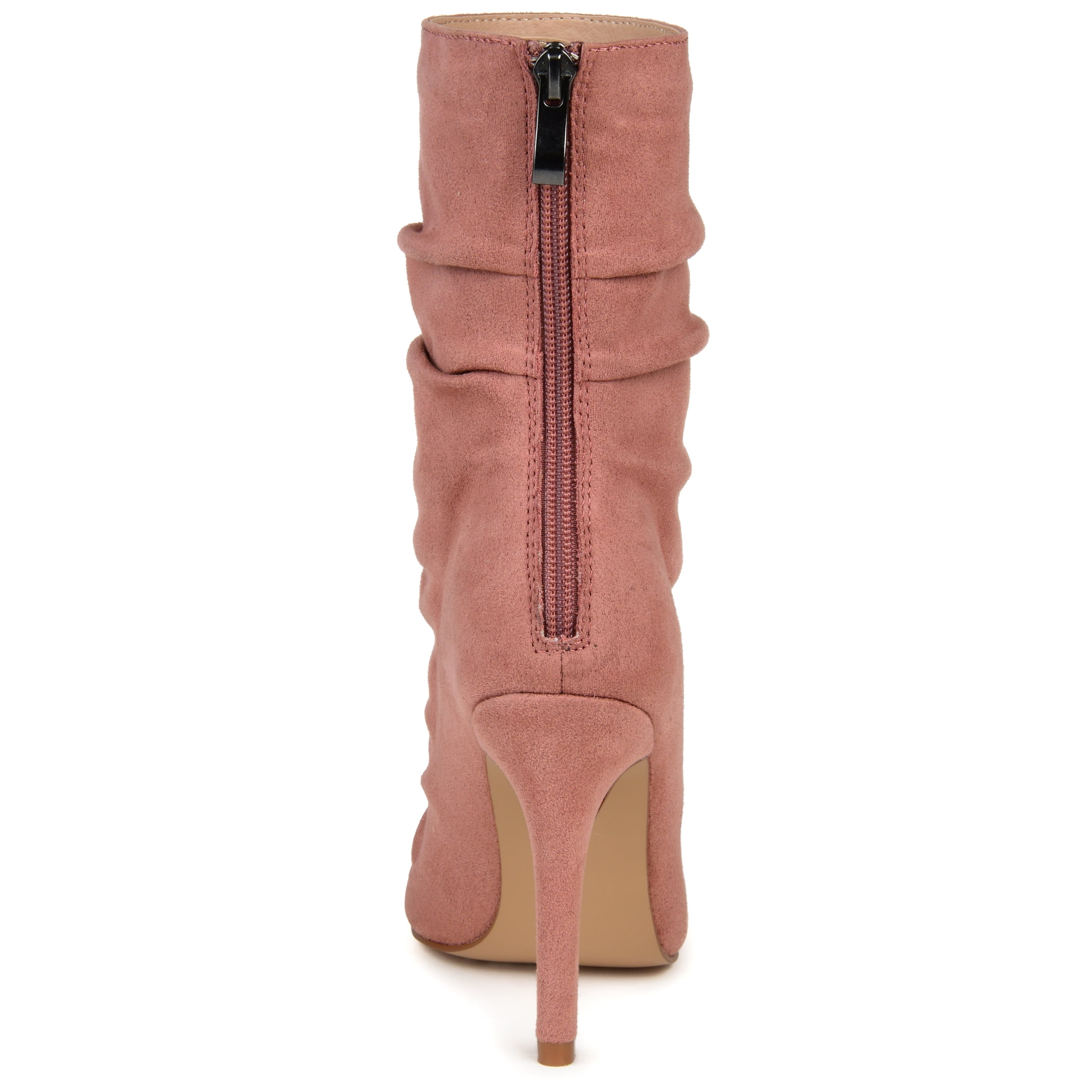 Journee Womens Markie Back Heel Zip Stiletto Booties, Widths Available