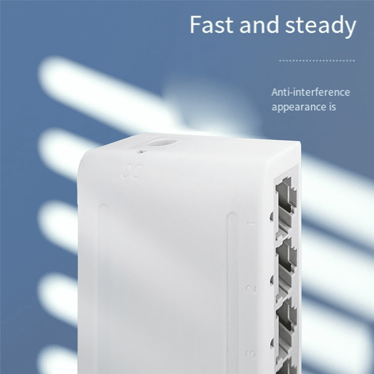 5X 5 Port Data Switch,Network Hub,Desktop Ethernet Splitter,Plug & Play Shielded Ports Fanless Quiet,5 x Ethernet Splitter,White