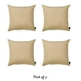 thumbnail image 2 of Honey Set of 4 Decorative Throw Pillow Cover Solid Color 20" x 20" Beige Square Pillowcase for Couch, Bedding, 2 of 4