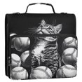 thumbnail image 3 of ALAZA Zipper Binder Bag Cat in Baseball 3 Ring File Folder Binder Organizer Bag, 3 of 8