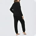 thumbnail image 6 of Fuzzy Pajama Sets for Women Plush Soft Long Sleeve Tops & Long Pants 2 Piece Pjs Fleece Warm Winter Lounge Sleepwear, 6 of 6
