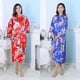 thumbnail image 2 of Camisón tipo cárdigan largo de verano para mujer, de seda helada, con estampado de pavo real, tipo kimono, de seda morera fina y mediana, 2 of 5