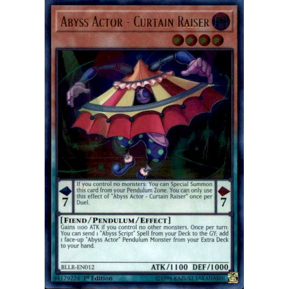 Yu-Gi-Oh Abyss Actor - Curtain Raiser BLLR-EN012