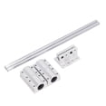 thumbnail image 1 of Linear Rail Slide, Linear Rail Slide Linear Rail Guide Linear Motion Slide Rail Linear Rails Linear Bearing with 4Pcs Slide Block for Machinery, 1 of 7