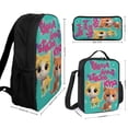 thumbnail image 2 of Super Kitties 3 Pcs Backpack Set With Lunch Bag And Pencil Case Casual Bookbag Lunch Box Pencil Box, 2 of 8