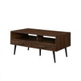thumbnail image 2 of Table Basse en Bois de 40 Pouces avec Pieds Épingle - Noyer Foncé / Noir, 2 of 6