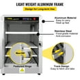thumbnail image 4 of VEVOR Hot Box Food Warmer, 16"x16"x24" Concession Warmer with Water Tray, Four Disposable Catering Pans, Countertop Pizza, Patty, Pastry, Empanada, Concession Hot Food Hold Tested to UL Standards, 4 of 9