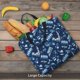 thumbnail image 5 of Fotbe Blue Bus Bolsa Tote con Estampado para Mujer, Bolsos con Cremallera, Bolsa de Hombro Casual de Gran Capacidad con Bolsillos Internos, 5 of 7