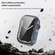 thumbnail image 4 of Estuche de vidrio templado Likrtyny para Apple Watch Series 8 7 6 5 4 SE Transparente PC Blanca, 4 of 9