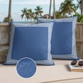 thumbnail image 3 of Dark Blue Greek Key Outdoor Pillow Covers 24x24 Set of 2,Waterproof Patio Throw Pillowcase Protectors,Geometric Greece Ancient Farmhouse Geo Decorative Pillow Shams Cushion Covers for Seat Bed Couch, 3 of 8