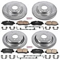 thumbnail image 3 of PowerStop Front and Rear Z23 Evolution Sport Carbon-Fiber Ceramic Brake Pad and Drilled & Slotted Rotor Kit Fits: LAND ROVER Select Models K4059, 3 of 10
