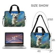 thumbnail image 3 of 16" Laptop Briefcase for Work Travel Laptop Shoulder Bag Carrying Handbag Laptop Case The Dog Is Running, 3 of 8