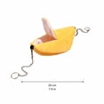 thumbnail image 3 of Small Animal Hideout Banana Shaped House Cozy For Hamsters Guinea Pigs And Other Small Pets Fun Cage Accessory And Sleeping Hut, 1Pack Yellow, 3 of 7