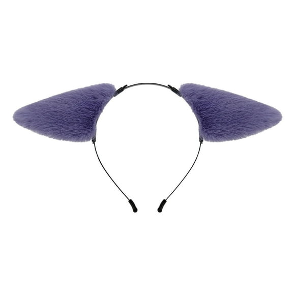 Diadema con orejas de gato, accesorio de anime para fiestas, juegos de rol, carnavales, festivales de Halloween Púrpura