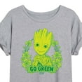 thumbnail image 3 of Marvel Guardians of the Galaxy - Groot Go Green St. Patrick's Day - Women's Oversized Graphic T-Shirt, 3 of 5