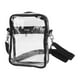 thumbnail image 5 of Bolso transparente Stadium Clear Messenger Bag Stadium aprobado para hombres y mujeres Bolso de hombro transparente de PVC con correa ajustable negro, 5 of 12