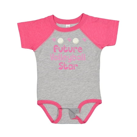 

Inktastic Future Volleyball Star Girls Gift Baby Girl Bodysuit