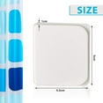 thumbnail image 3 of Jetec 4 - Pack Premium White Self - Adhesive Shower Curtain Clips & Windproof Splash Guard Holders - Secure Your Bath Liner in Place with Ease, 3 of 8