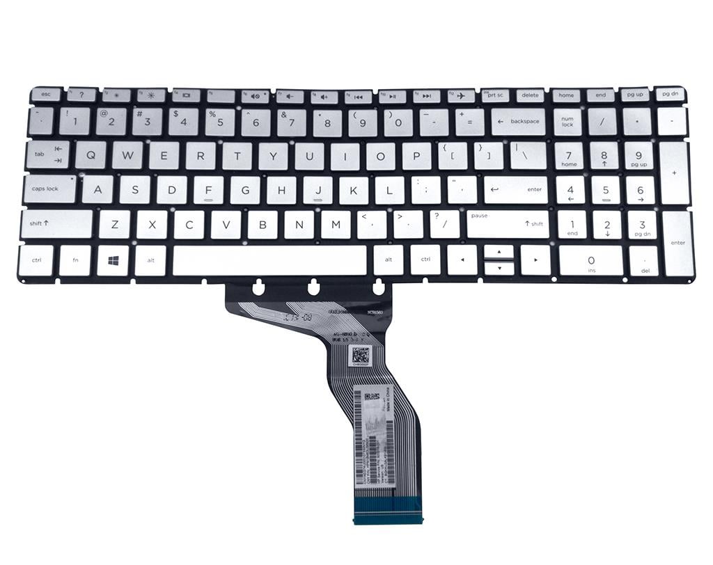US English Backlit Silver Laptop Keyboard SG-80760-XUA for HP Pavilion 15-BC 15T-BC Series