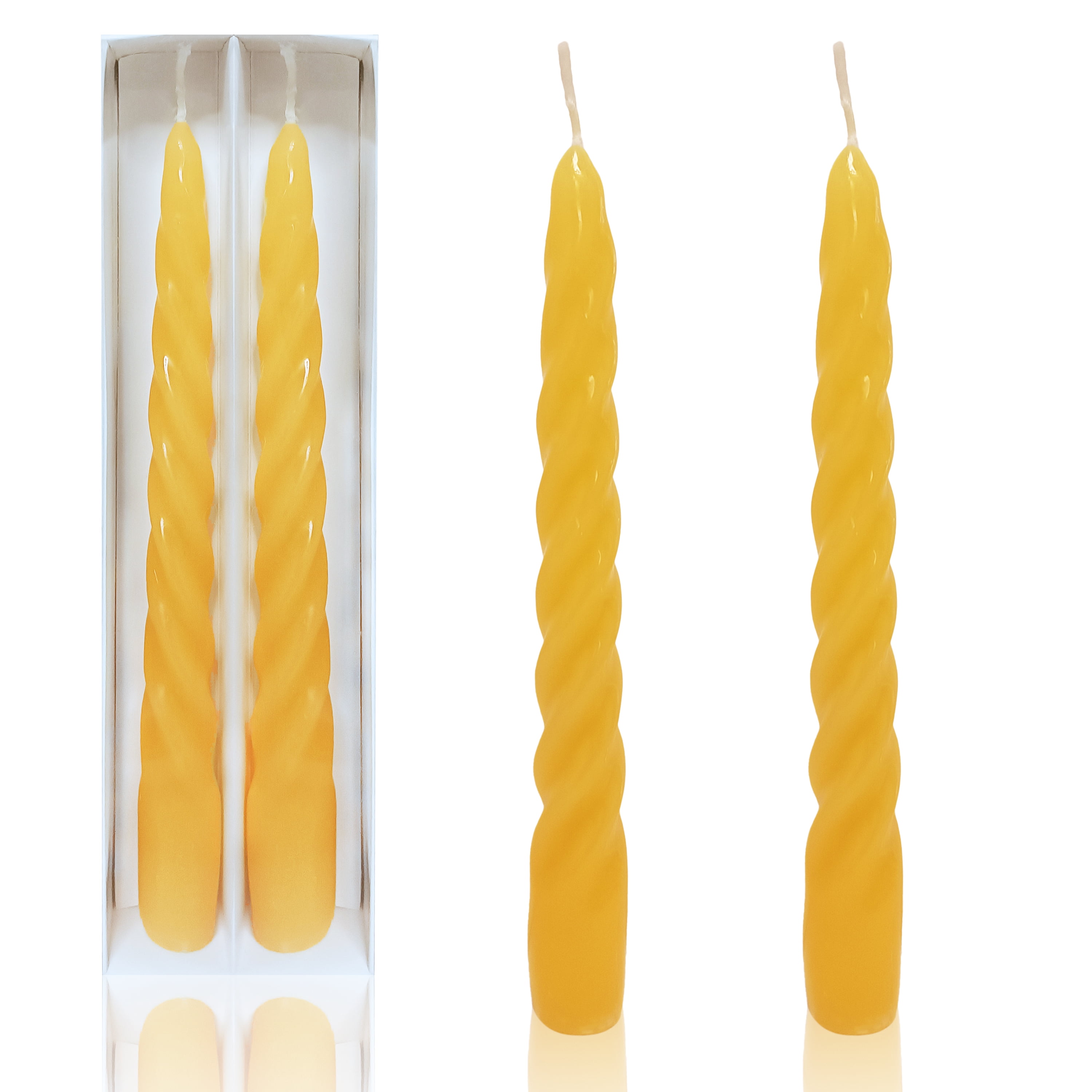 XINAOBAOLUO 7.3 inch beeswax Taper Candles Scented Candles Smokeless