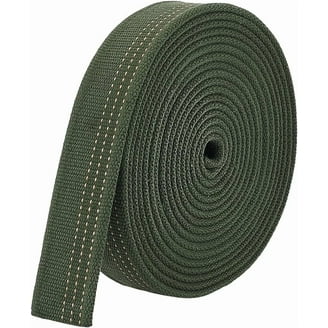 Red Stitch Jute Webbing 3.5 Inch Natural Jute Webbing Tape - 33 Yards Burlap With Red Stitching For Upholstery & Crafts Furniture Restoration Webbing