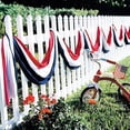 thumbnail image 4 of 4th of July American Flag Patriotic Decorations Banner for Outdoor/Indoor Use, Red White Blue, 20 Feet USA Flag Banners Buntings, 4 of 7