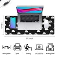 thumbnail image 5 of Ghost Skull Pumpkin Halloween Large Mouse Pad, Non-Slip Rubber Base Keyboard Mouse Mat Desk Pad for Gamer, Laptop, Office & Home, 31.5 x 11.8 in, 5 of 7