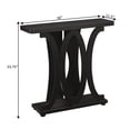 thumbnail image 3 of Convenience Concepts Newport Hailey Table Console, Fini Bois Espresso, 3 of 5