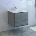 thumbnail image 2 of Fresca Catania 30" Wall Hung Integrated Sink Wood Bathroom Cabinet in Ocean Gray, 2 of 8