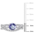 thumbnail image 2 of Everly Women's Tanzanite 10k White Gold Bridal Set, 2 of 7