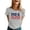 Grey, variant on MuXiKeJi Clothes 250 Anniversary USA Shirt Women's Short Sleeve T-Shirt Patriotic American Flag Eagle Tops 1776-2026 Tshirt Gifts