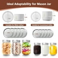 thumbnail image 6 of Mason Jar Vacuum Sealer, 80kPa Electric Mason Jar Vacuum Sealer Kit Auto Stop White Jar Sealer Vacuum Sealing Machine for Food Vacuum Storage with Wide and Regular Mouth Lids Can Opener Stickers, 6 of 6