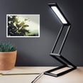 thumbnail image 2 of Foldable LED Desk Lamp - Folding Portable USB Table Light with 3 Brightness Settings - for Home, Reading, Studying, Work, Travel - Rose Gold-Black, 2 of 6