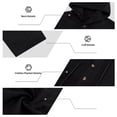 thumbnail image 5 of POIUYTR Men Summer 2 Piece Sets Casual Long Sleeve Button Shirts Wide Leg Pants Vacation Beach Loose Outfits Set, 5 of 6